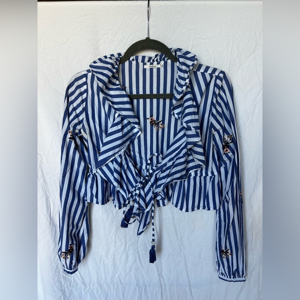 Tularosa Blouse with floral embroidery